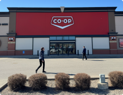 Front building of a Co-op Food Store